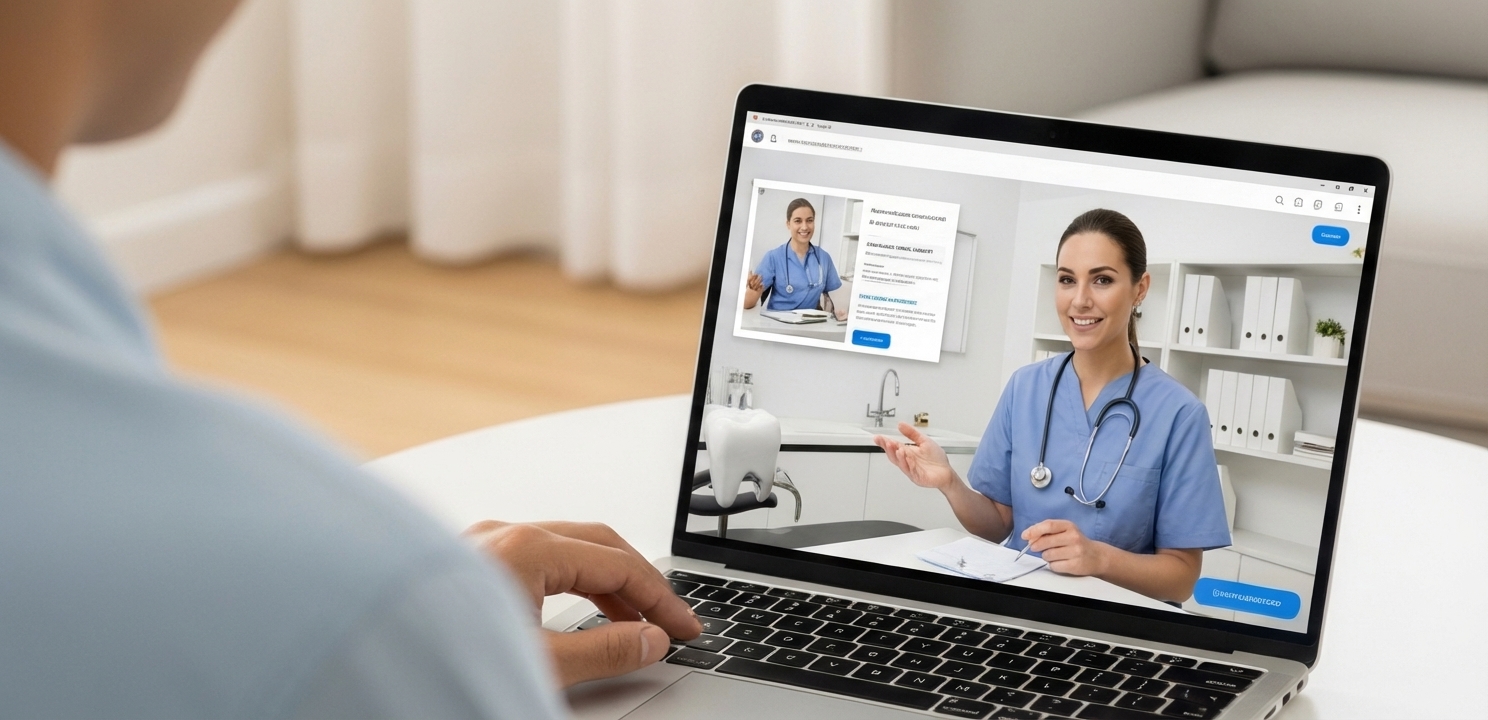 Remote Dental Treatment Planning Video Call Dental Tourism makes international consultations possible for Australians seeking expert advice on treatment plans.