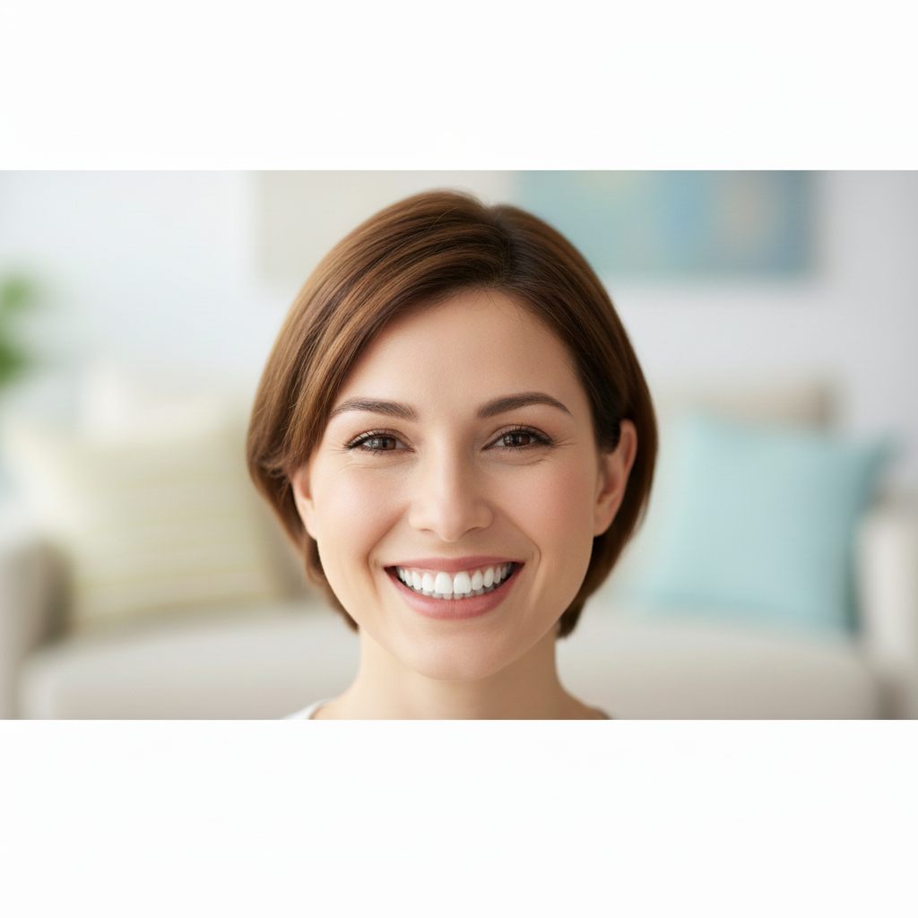 Perfectly aligned teeth after cosmetic smile makeover Turkey Dental Holidays, experience a complete smile transformation with high-quality veneers and crowns.