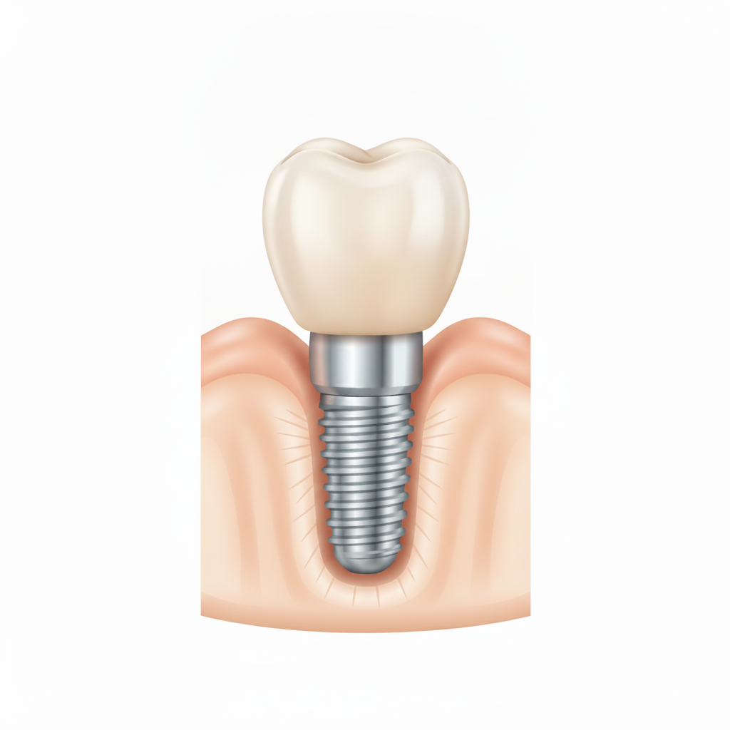 Detailed view of a natural dental implant Are Dental Implants Covered by Insurance Australia? Discovering the sophisticated design and integration of a dental implant.