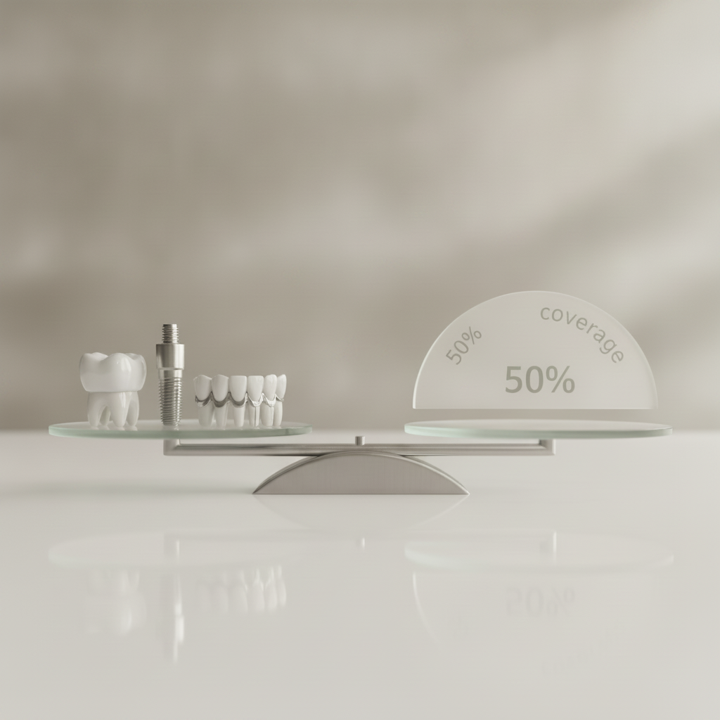 Visualizing major dental treatment insurance coverage How Much Does Insurance Pay for Dental Treatments? Major restorative procedures like crowns and implants often have 50% coverage.