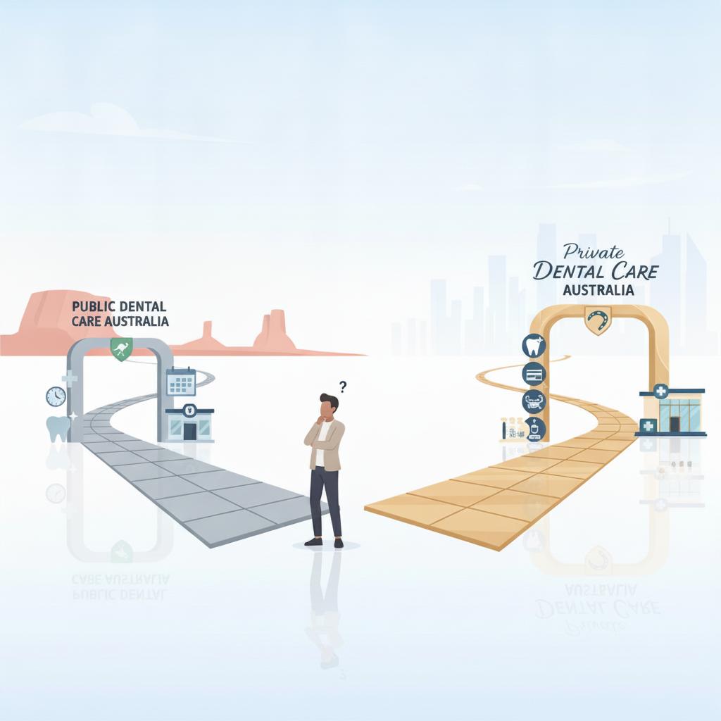 Public vs Private Dental Care Australia: Understanding the distinct pathways for dental services and patient choices.