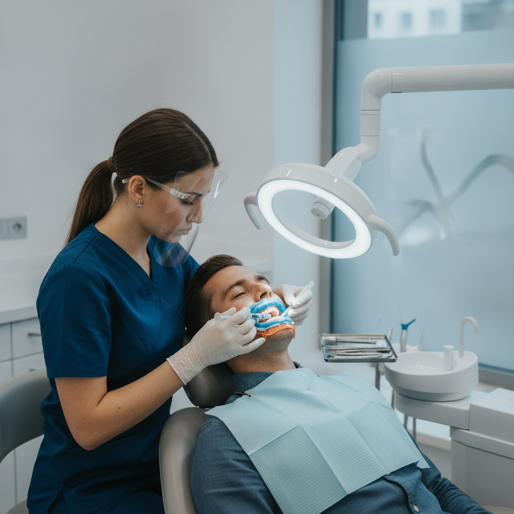 Teeth Whitening Melbourne Cost involves considering the fast, effective in-chair professional whitening treatment process.